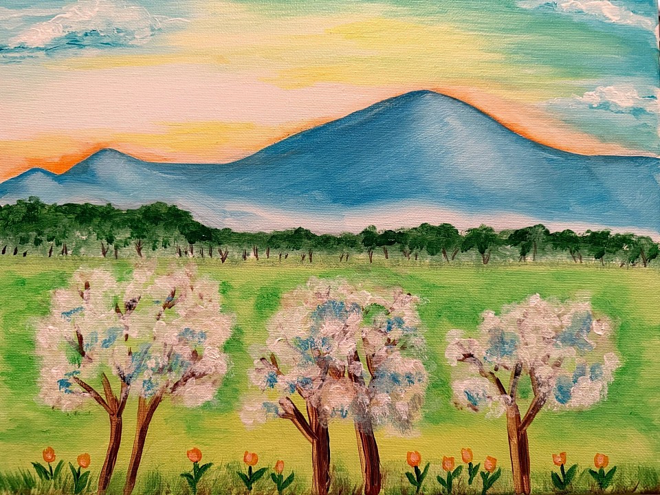 “Mountain Sunrise in Spring”