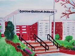 “School Days”-acrylic on canvas